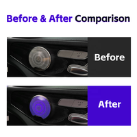 Cubierta de Altavoz LED de 64 Colores para Puerta de Mercedes Benz Clase C C-Coupe GLC W205 X253, Compatible con Luz Ambiental Original