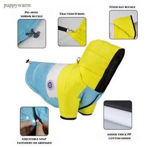 מעיל ספורט יוקרתי, אקולוגי, עמיד למים, לסתיו וחורף, עם ריפוד כותנה מעובה, לכלבים במשקל 1-10 ק\\\"ג - Product Image 6