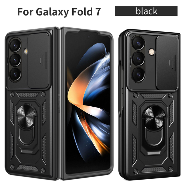 Compatible with Samsung Galaxy Z Fold 8/7/6 5G Foldable Protective Case, with Stand and Shockproof Phone case Fundas