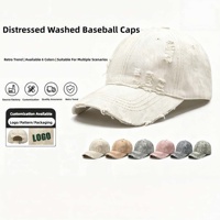 Cappellino da Baseball Unisex Vintage Effetto Invecchiato, Chiusura Regolabile, Morbido e Traspirante, Protezione Solare per Streetwear e Campeggio