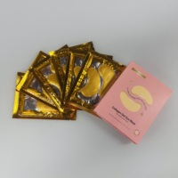 Masque pour les yeux personnalisé avec patchs en gel doré Masque pour les yeux-Travel Essentials Collagen Crystal Eye Mask for Hydrating Firming Care