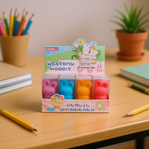 Wolbo Pastoral Rabbit Pencil Sharpener 16 Pcs Manual Plastic Stationery For Kids School Office Supplies - Product Image 2