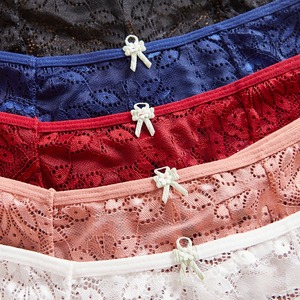 Ladymate ODM/OEM Bragas de Encaje para Mujer, Panty con Cordones, Cintura Media, Sexy, Transparentes, con Encaje Floral - Product Image 5