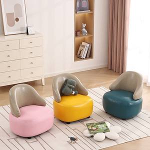 Sofá infantil de cuero PU, asiento individual, diseño moderno y cómodo para niños, silla de lectura, taburete bajo, 3 años en adelante - Product Image 1