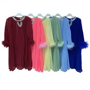 Simpele stijl op maat gemaakte kinderjurk vintage grote meisjeskleding <span class=keywords><strong>preppy</strong></span> tienermeisjesjurk - Product Image 1