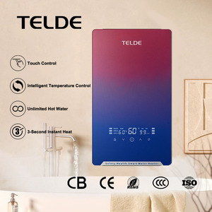 Calentador de agua eléctrico inteligente para apartamentos y hoteles, máquina de baño de ducha doméstica de calentamiento rápido, calentador de agua caliente instantáneo - Product Image 1