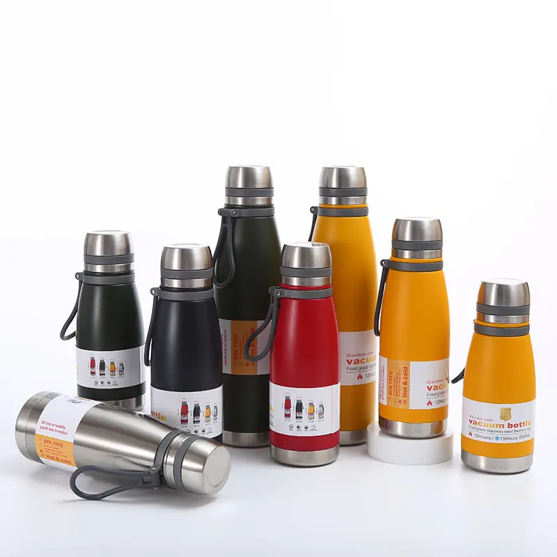 Bottiglia d'acqua con boccetta di cola in acciaio inossidabile 316 con logo personalizzato