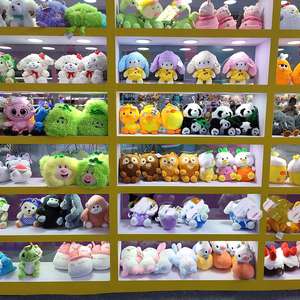 Fabrika Fiyatı 4-8 İnç Anime Çizgi Film Sevimli Peluş Kolye Yumuşak Peluş Pençe Makinesi Oyuncakları - Product Image 3