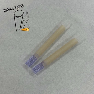 Papier à cigarettes en spirale violet personnalisé, tube droit en verre d'origine OEM, avec une bonne sensation de fumée - Product Image 2