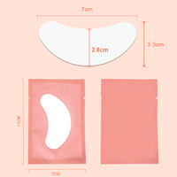 Patchs pour les yeux en gel bio sans peluches 2-en-1 jetables pour extensions de cils, soins des yeux, usage professionnel en salon
