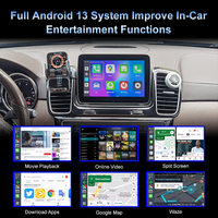 Boîtier AI Qual-comm 8 cœurs en fibre de carbone sans fil 4+64G USB TV & CarPlay pour les États-Unis et le Canada Android 14 avec 4G LTE