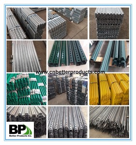 Postes multiusos de acero perforado, poste de señal de canal en U, verde, negro, amarillo, etc., en cualquier color - Product Image 5