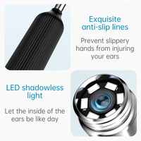 Caméra de nettoyage d'oreilles intelligente K3 Ultra avec WiFi, étanche IP67 et gyroscope 6 axes pour l'entretien des oreilles
