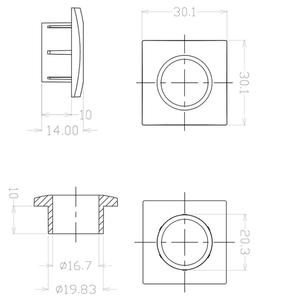 Yh2070 <span class=keywords><strong>Keyless</strong></span> <span class=keywords><strong>push</strong></span> <span class=keywords><strong>button</strong></span> <span class=keywords><strong>Lock</strong></span> cho Tủ cửa tủ & RV ngăn kéo với thép Kẽm hợp kim xây dựng dễ dàng cài đặt - Product Image 6