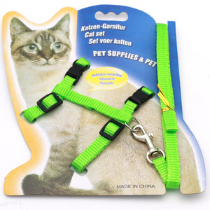 Pet Supplies Walking Travel Small Pet Dog <strong>Cat</strong> <strong>Harness</strong> and Leash Nylon Adjustable <strong>Cat</strong> <strong>Harness</strong> - Product Image 4