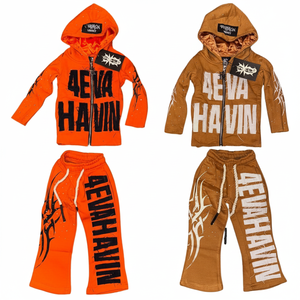 Chándales de ajuste regular de longitud completa de algodón 100%, ropa deportiva de moda de calidad Premium, ropa atlética de moda - Product Image 1