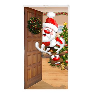 Cubierta <span class=keywords><strong>para</strong></span> Puerta <span class=keywords><strong>de</strong></span> Feliz <span class=keywords><strong>Navidad</strong></span>, Decoración Festiva <span class=keywords><strong>para</strong></span> Ambiente <span class=keywords><strong>de</strong></span> Fiesta con Tela Colgante <span class=keywords><strong>de</strong></span> Diseño <span class=keywords><strong>para</strong></span> Marco <span class=keywords><strong>de</strong></span> Puerta - Product Image 5