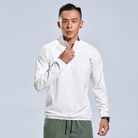 Nouvelle Collection Automne – Blouson Homme à Demi-Zip, Col Montant, Décontracté, Sportif, Respirant, Séchage Rapide, 100% Polyester pour l'Hiver