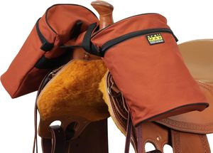 TrailMax vente cuir véritable équestre Western Trail équitation cheval sacs de selle matériel en acier directement Inde compétitif - Product Image 6