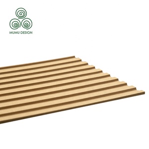 Revêtement MDF, panneaux muraux décoratifs, designs décoratifs, isolation thermique ondulée pour la maison, panneau mural en bois 3D - Product Image 3
