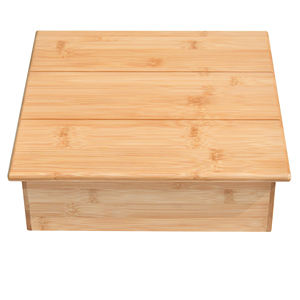 Youlike ที่วางแสดงคัพเค้กขนมหวานทำจากไม้ไผ่ออร์แกนิกธรรมชาติทันสมัยพร้อมฟังก์ชันที่เก็บ - Product Image 5