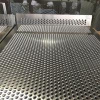 Grille métallique perforée noire thermolaquée à petits trous de précision pour grille de haut-parleur et filtre