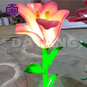 Lámpara LED con Forma de Tulipán 3D Personalizada, IP65, Resina y Fibra de Vidrio, Luz Floral para Exteriores, Paisajes, Navidad, Diwali, Color Personalizado - Product Image 2