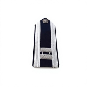 Épaulettes de cérémonie brodées à coudre, pantalon de travail à sangle unique, couleur noir et or personnalisée, en promotion au Pakistan - Product Image 6