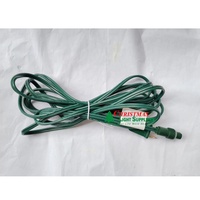 Connecteur Répartiteur de Câble d'Extension d'Alimentation en Fil de Cuivre Pur à 100% pour Lumières de Noël Mini LED 1FT Vert