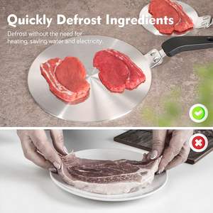 Placa Adaptadora de Inducción de Acero Inoxidable de 13 cm con Asa para Usar con Cafeteras Moka y Utensilios de Cocina en Placas de Inducción, Conducción de Calor - Product Image 4