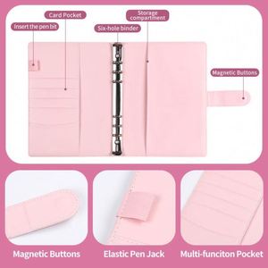 Design BG004 Modern <b>Creative</b> Design PU Leather Storage Budget Planner 100 Envelopes Amount Stickers Money Saving Business <b>Gift</b> - Product Image 3