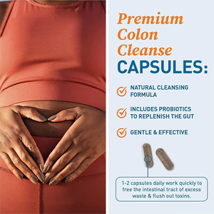 Cápsulas de Limpieza de 14 Días, Cápsulas para la Desintoxicación de Grasa Intestinal, Apoyo para la Limpieza del Colon en Adultos, Cápsulas para la Pérdida de Peso, Suplemento Dietético Adelgazante - Product Image 5