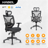 Chaise de bureau ergonomique à dossier haut Kabel Ergo Modern Executive, siège en maille réglable, garantie de 2 ans pour un usage domestique disponible