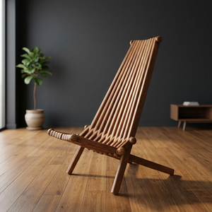 Chaise Ezi en bois de Sheesham, mobilier traditionnel en bois avec finition lisse pour salon, salle de séjour, maison et espaces intérieurs - Product Image 4
