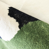 Tapis moelleux de luxe pour la maison, tapis vert antidérapant et doux pour le salon, la salle à manger, tapis personnalisés pour la chambre à coucher