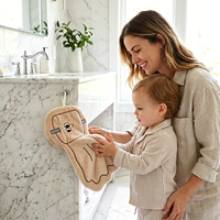 Serviettes en microfibre créatives en forme de rouleau de papier, très absorbantes, sans peluches, à suspendre pour la maison et la décoration hôtelière