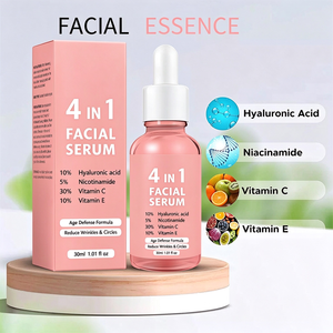 Nouveau sérum facial 4 en 1, 30% de vitamine C, 5% de niacinamide, 10% de vitamine E, soin hydratant pour la peau, sérum pour le visage - Product Image 4