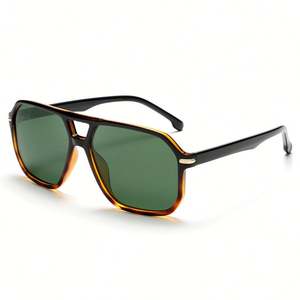 Lunettes de soleil polarisées carrées vintage 2025 avec logo personnalisé, grande monture, protection UV400, en TR90, pour hommes et femmes - Product Image 3