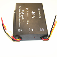 Nouveau 40A 50A 60A 480W DC à DC 24V 12VHigh Efficiency Step Down Bulk Converter Car Power Current Transformer Supply
