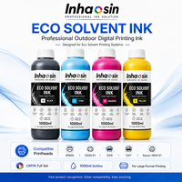 Tinta Eco Solvente 1L CMYK para Epson I3200 XP600 DX5 DX7 Map GIS Impresión Gráfica de Gran Formato