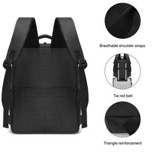 Custom LOGO Fashion Waterproof Men's Multifunctional Laptop Bag Business College <b>Students</b> <b>Backpack</b> with USB - Product Image 3