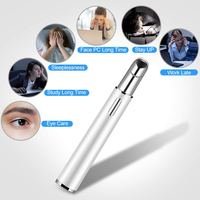 Appareil de soin des yeux chauffant à vibrations soniques pour éliminer les cernes et lutter contre le vieillissement, stylo masseur facial pour les yeux