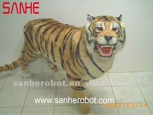 Modèle <span class=keywords><strong>de</strong></span> jeu d'animal à chevaucher flexible Action Tiger à vendre, animaux animatroniques à chevaucher, jeux vidéo pour enfants - Product Image 6