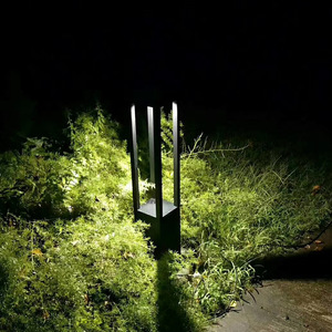 Lampe de jardin carrée étanche pour extérieur, 30-400 cm, lumière LED pour cour, style européen, en aluminium, pour villa et jardin - Product Image 4