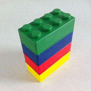 BSBH Anti-Stress PU Mousse Blocs de Construction 8*4*3cm Éducatifs Peluches Personnalisable Logo <span class=keywords><strong>Pression</strong></span> Balle Jouets - Product Image 4