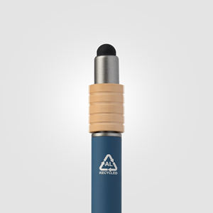 Bolígrafo giratorio de aluminio reciclado con lápiz óptico. Impresión a todo color de su logotipo. FLETE GRATIS. LIBRE DE TARIFAS a Canadá - Product Image 2