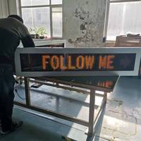 Panneau de signalisation directionnel mobile « Follow Me Stop Arrow » pour aéroport