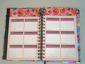 Journal personnalisé populaire spirale or couverture rigide planificateur d'objectif budgétaire A4 A5 impression personnalisée avec coin en <span class=keywords><strong>métal</strong></span> - Product Image 4