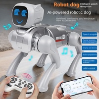 Perro Robot Inteligente X1AI con Expresiones Faciales LED, Control por Voz, Programable, Modelo Eléctrico de Plástico, Juguete para Mayores de 14 Años
