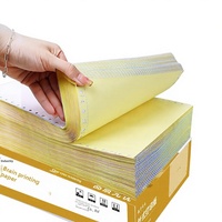 Papier d'impression informatique Modèle 241, formulaires en deux/trois feuillets, perforation à deux niveaux, autocopiant, Chine